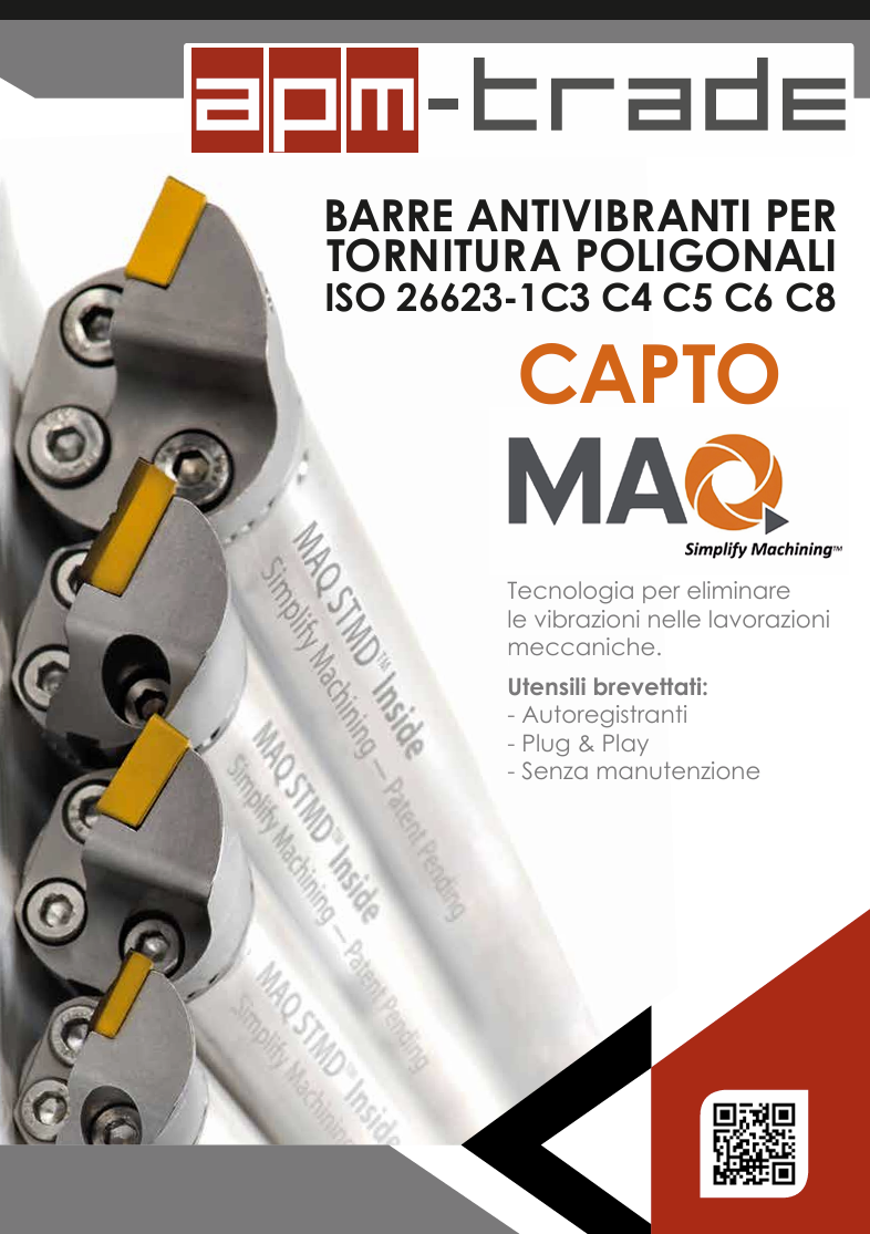 Barre antivibranti per Tornitura MAQ Poligonali ISO 26623-1