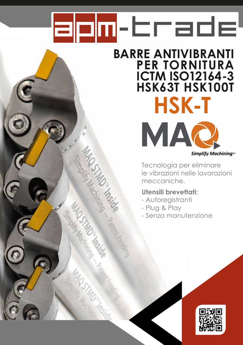 Barre antivibranti per Tornitura MAQ ICTM ISO12164-3 HSK-T