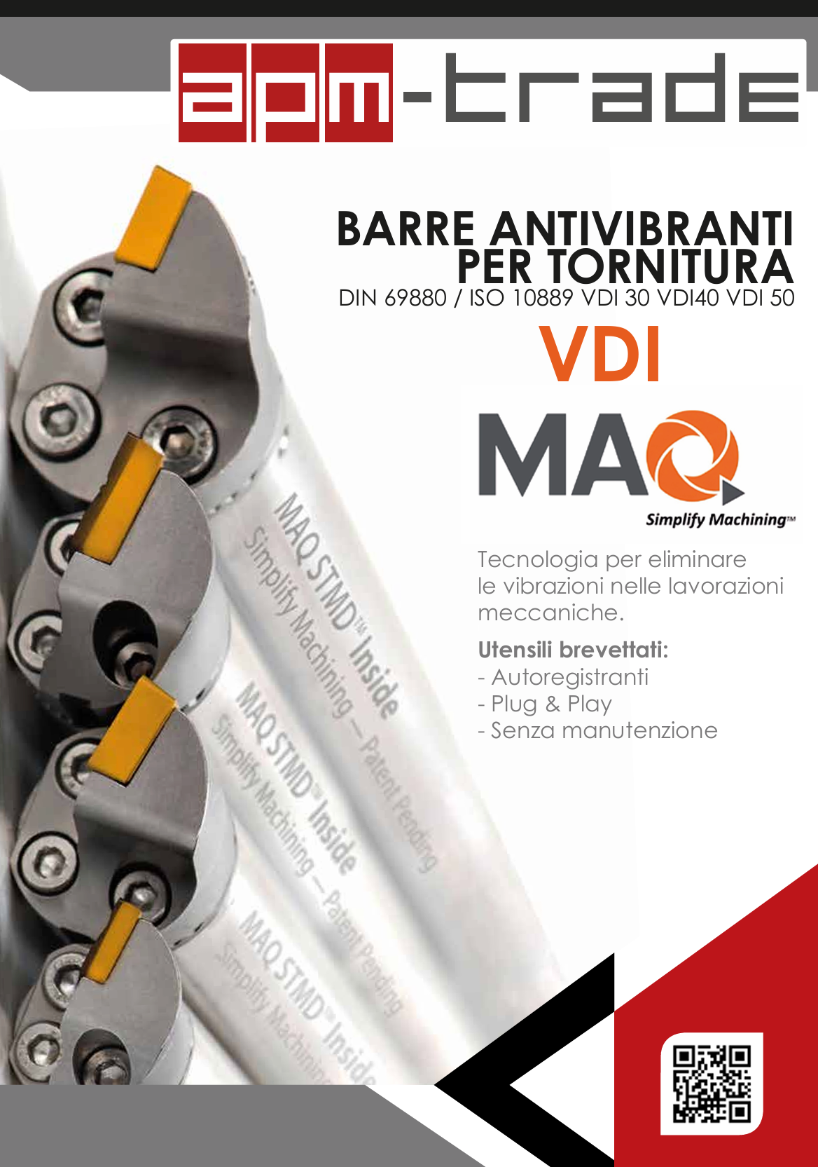 Barre antivibranti per Tornitura MAQ Poligonali ISO 26623-1